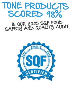Tone Products scored 98% in our 2025 SQF Food Safety and Quality audit